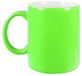 Merkloos / Sans marque BD Koffiemok beker - neon groen - keramiek - 330 ml
