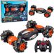 LEAN TOYS Voiture télécommandée acrobaties de dérive Twist Orange 1:16