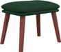 vidaXL Voetenbank 45x29,5x35 cm stof donkergroen