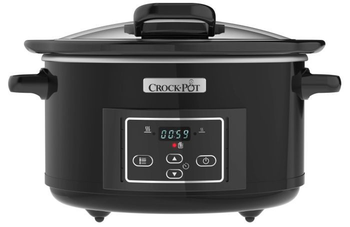 Crock-Pot CR052 Slowcooker - 4.7L - Zwart/Zilver