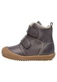 Naturino Bubble Vl Babylaarzen met pompon, gevoerd, uniseks, Antraciet