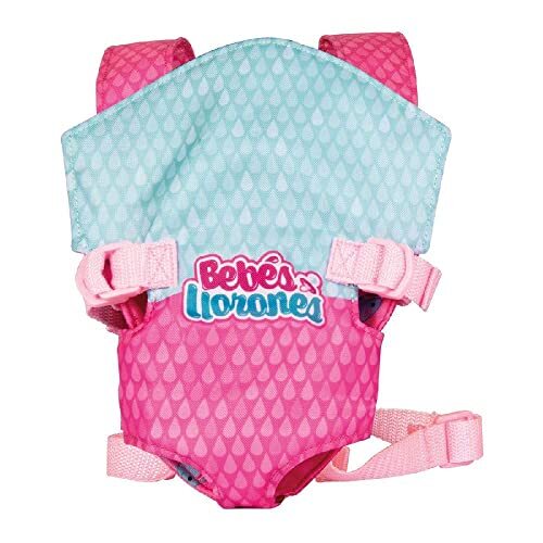 Cry Babies 90019IM Babydrager, poppendrager, draagbaar voor en achter, draagstoel; poppenaccessoires voor poppen en alle 30 cm poppen, perfect speelgoed voor kinderen vanaf 3 jaar