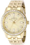 Invicta Celestial 50196 Montre Homme - Acier Doré - Mouvement Quartz - 43 mm