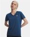 Under Armour Tech SSV- Solid-BLU Dames Sportshirt - Wham Blauw - Wit