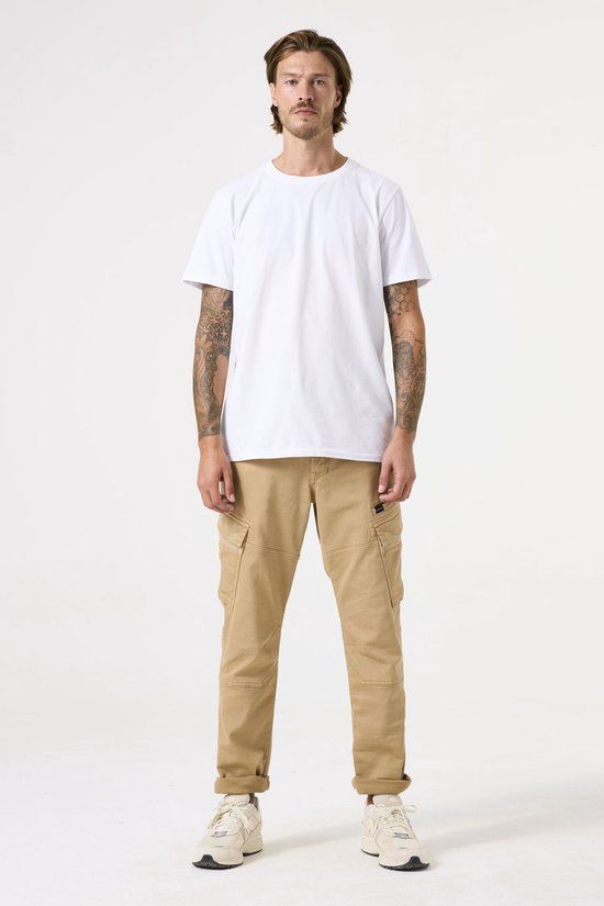 Garcia Z1127 Heren Tapered Fit Broek Bruin