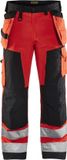 Blåkläder Werkbroek High Vis 1568-1811 - High Vis Rood/Zwart - D112