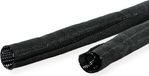 VALUE stoffen slang SNAP voor kabelbundeling, zwart, 25 m