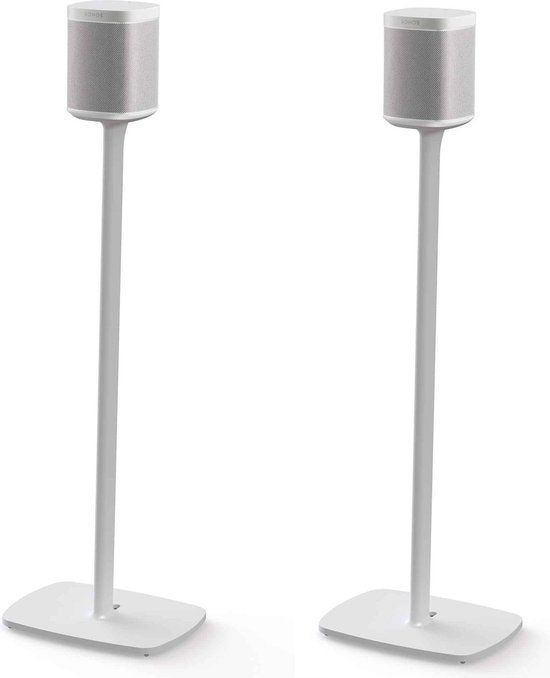 Flexson Floor Stand for Sonos One/Play1 - White (2-Pack)