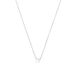 LUXENTER Zilveren afwerking Letter E Mediano metalen alfabet ketting