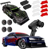 Overmax X-Overslide – Bestuurbare Auto 2in1: DRIFT & Race – 20 km/h – 2 Snelheidsstanden – 2 Batterijen – 40min Speeltijd – 2 Carrosserieën – 2 Wielensets – LED Onderverlichting – Obstakelset – Gecodeerde Besturing – RC Auto