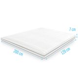 Droommatras Traagschuim NASA topdekmatras/topper 120x200 dikte 7 cm