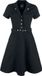 Queen Kerosin Workwear Dress Dames Midi-jurk - Zwart - S