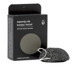 Esponja Naturbrush Facial Konjac Sponge Activated Carbon 15 G