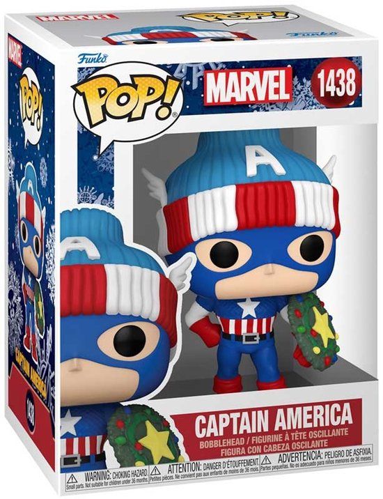 Funko Pop! Marvel: Holiday - Captain America #1438
