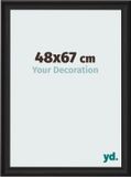 yd. Cadre photo 48x67 cm - Grain de bois noir - MDF - Lazio