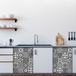 Ambiance Sticker Zelfklevende tegelmuurstickers voor keuken en badkamer - 30 HORTELANO meubeltegelstickers - 30 stickers 10x10cm