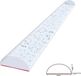 Acryl auto-adhésif garde-éclaboussures 10×5mm 40cm profil anti-éclaboussures seuil de douche déflecteur d'eau