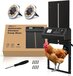 UniEgg® Premium Metalen Kippenluik Automatisch 3.0 - Solar LED - Timerfunctie - Zwart