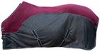 HKM Vliegendeken Comfort met fleece donkerrood/zwart