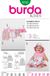 Burda Naaipatroon 9712 - Combinatie: babykleding in variaties