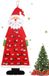 Merkloos / Sans marque SIGNATOR BUSINESS Advent kalender - 24 lades - 115x45cm - Adventskalender - kerstmis cadeau - Kerstmis aftellen - Vilten adventskalender stof - ophangen - 24 zakken stof