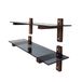 WELL HOME MOBILIARIO & DECORACIÓN Plank, 100% gehard glas, walnoot
