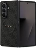 Guess PU Leather MagSafe Compatibel Hoesje voor Samsung Galaxy Z Fold7 - Zwart