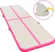 Syfax Gymnastiekmat met pomp opblaasbaar 700x100x10 cm PVC roze