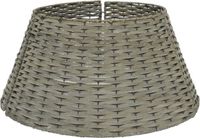 Decoris KSD Kerstboom mand - grijs - D57 x H28 cm - rotan