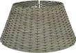 Decoris KSD Kerstboom mand - grijs - D57 x H28 cm - rotan
