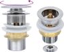 vidaXL Pop-up afvoer zonder overloop 6,4x6,4x9,1 cm argent