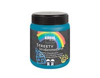 Kreul 43105 Streety straatverf met vloeibaar krijt, wasbaar, voor het schilderen met kwast of scooter, veganistisch vloeibaar krijt, dermatologisch getest, wasbaar, blauw, 200 ml