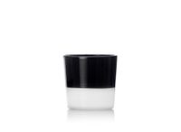 Ichendorf Milano Wijnglas, wit - zwart, Light Colour Collection, 30 cl, borosilicaatglas, handgemaakt