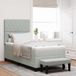 Maison Exclusive - Lit boxspring avec tête de lit gris clair 190 x 90 cm, velours