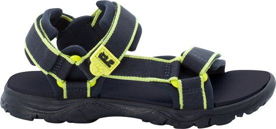 Jack Wolfskin SEVEN SEAS 3 K Unisex Sandalen - Maat 27 - blue / lime - Wandelsandalen