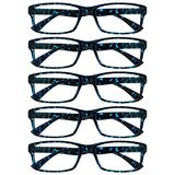 Leesbril UV Reader Leesbril 5 Stuks Blauw +3.50 Mannen Vrouwen RRRRR92-3