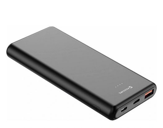 Swissten Powerbank Power Line - 10.000 mAh - Zwart