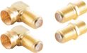 Shiverpeaks BS15-301014 F-connectorset Verguld