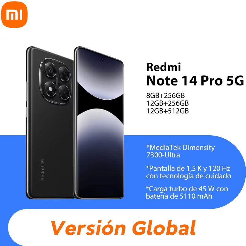 Xiaomi Redmi Note 14 Pro 5G Smartphone - 200MP Camera - MediaTek Dimensity 7300-Ultra