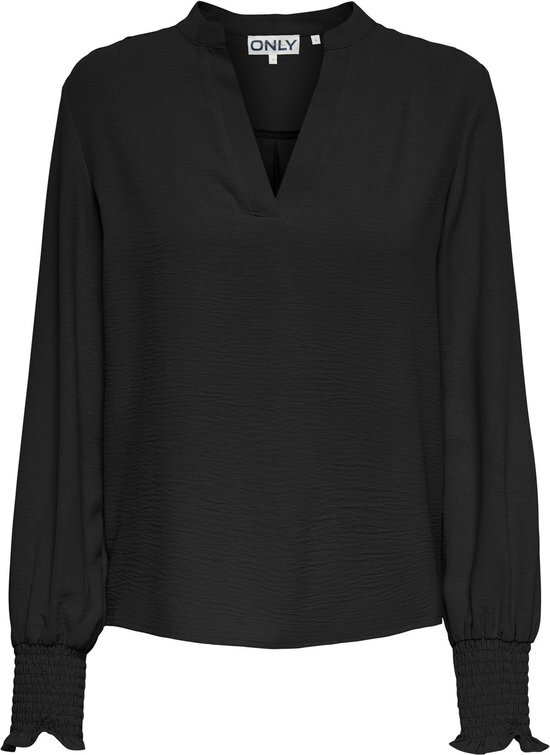 ONLY ONLMETTE V-NECK LS SMOCK TOP NOOS WVN Dames Top - Maat XS