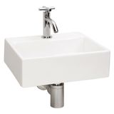 Differnz Fonteinset 33x11.5x28.5cm Keramiek 1 kraangat compleet wit