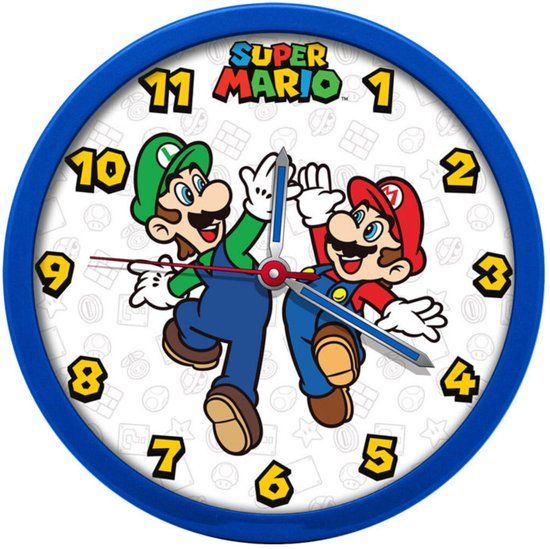 Super Mario Wandklok - 25 CM