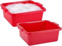 Plasticforte Afwas en Schoonmaak Teil - 2x - Rechthoek - Kunststof - 11L - Rood