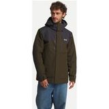 JACK WOLFSKIN Outdoorjas 'JASPER PRO' olijfgroen / zwart