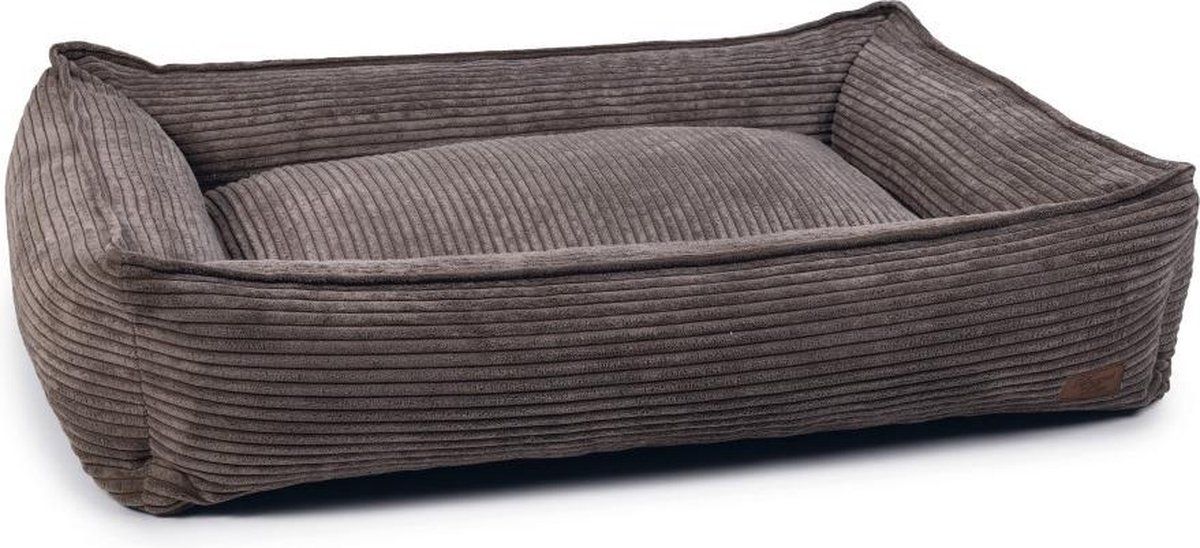 Designed by Lotte Ribbed Hondenmand - Bruin - 95x80cm