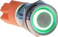 Joy-it Button12E-01 Button12E-01 Vandalismebestendige druktoets Continu Groen (Ø x l) 12 mm x 26.5 mm IK10, IP67 1 stuk
