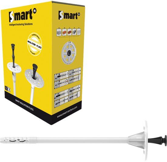 pgb-Europe SMART ISO SMART S-IPH Kunststof Isolatieplug met Nagel 10x220 mm - 100 Stuks