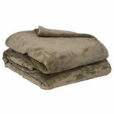 Toison d'or Plaid microflanelle - 130x170 cm - Taupe