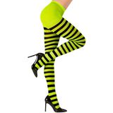 Finidi Panty groen zwart gestreept dames