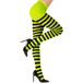Finidi Panty groen zwart gestreept dames